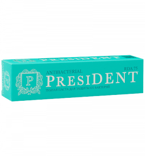 зубная паста PRESIDENT Antibacterial (75 RDA) 50 мл